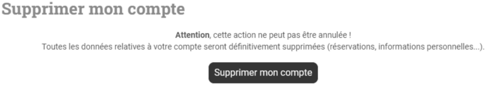 supprimer un compte